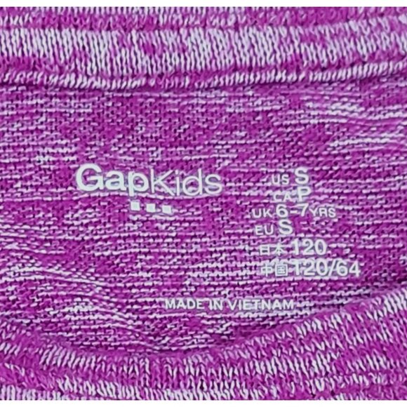 GAP Kids Fuchsia Knit Shirt Long Sleeved with Ruffles Firls size Small  JH1484 - Picture 4 of 4